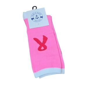NWT 1 pair Breast Cancer Awareness Socks Unisex SZ 6-10 Pink White Stripe